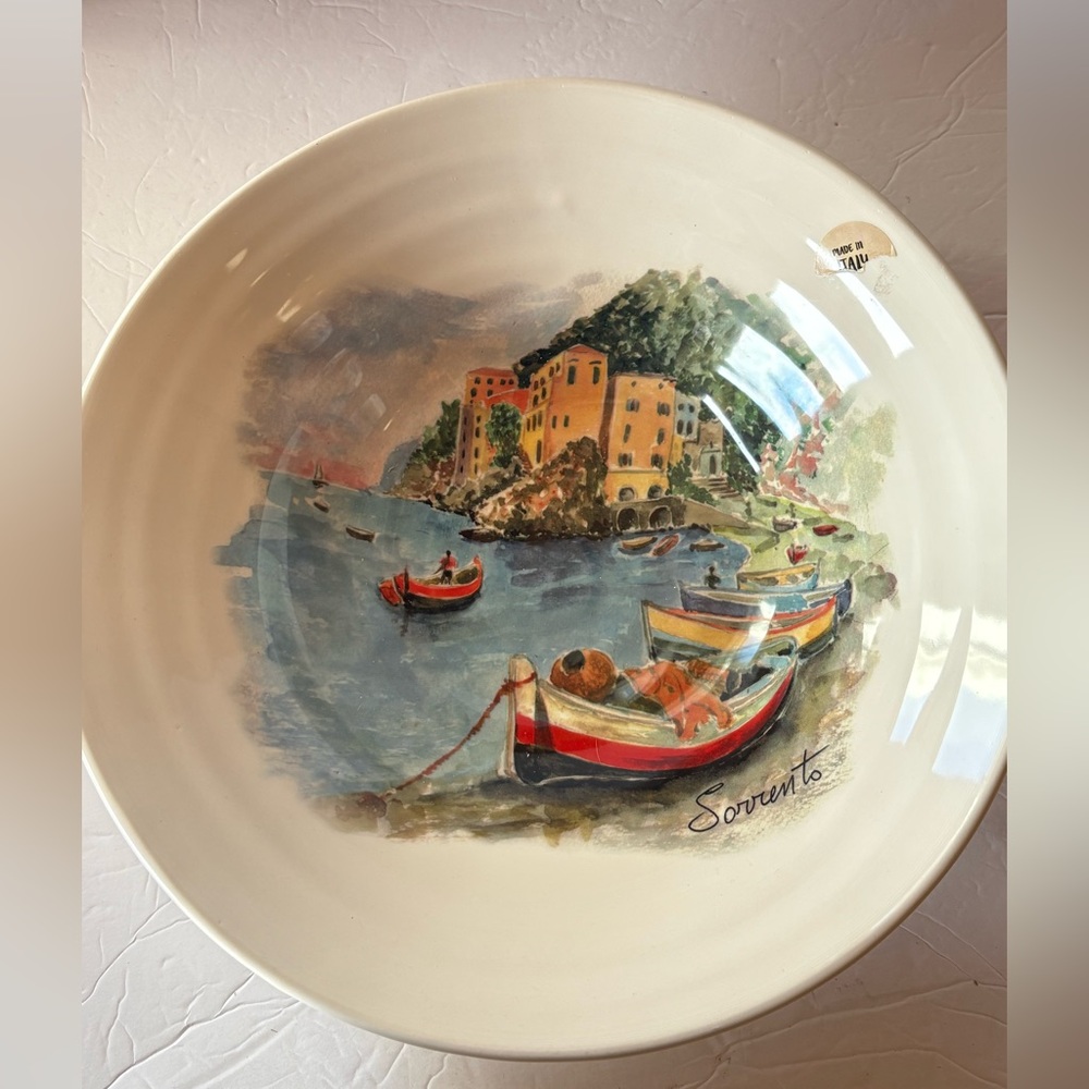 NEW - Made in Italy Glossy Ceramic 12” Serving Bowl